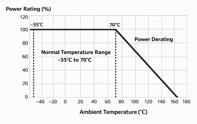 Reading a Derating Curve